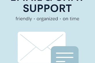 provide professional chat and email support for you