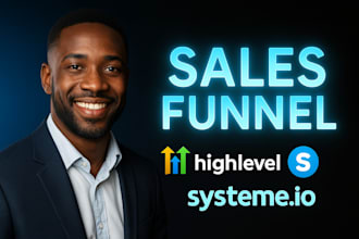 create systeme io, clickfunnels, gohighlevel, kajabi sales funnel, landing page