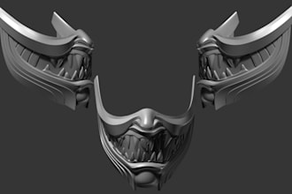 sculpt 3d cosplay mask 3d helmet 3d mask cosplay helmet  mask for 3d printing