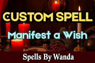 cast a custom spell to manifest a wish, love spell casting