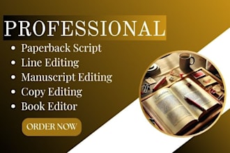 format, copy edit paperback script, memoir, manuscript ebook line editing kdp
