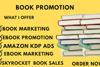 run amazon kdp ads book promotion and promote your ebook to skyrocket book sales