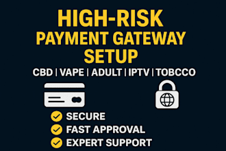 setup and integrate high risk 2d 3d crypto payment gateway for iptv