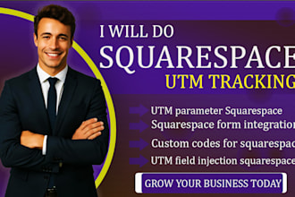 setup squarespace utm tracking with custom dev integration
