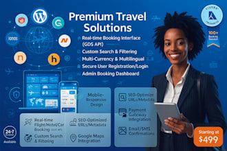 gds api integration travel agency website hotel booking website vacation rental