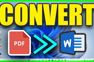 convert PDF to word, google docs, typing services