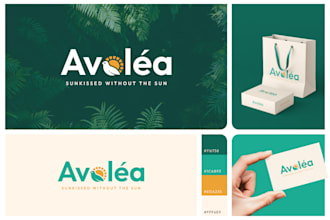 design minimalist logo and full brand identity kit