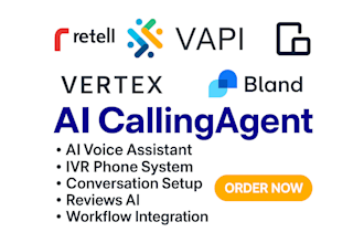 build voice ai calling agent using retell ai, synthflow, vapi, n8n, bland ai
