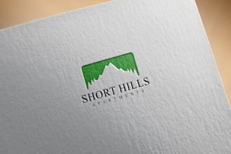 do modern minimalist initial stunning logo design