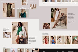 design you an awesome fashion and clothing brand shopify website