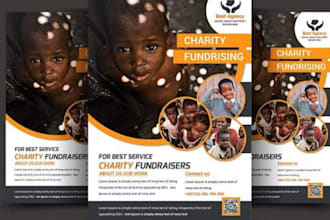 do exceptional event flyer design, church club or postcard flyers