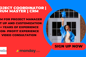 develop and implement CRM services monday and trello