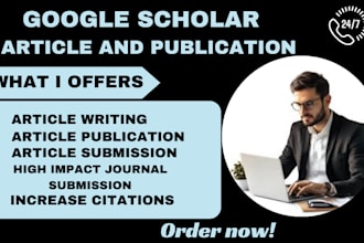 write and publish article in google scholar indexed journal backdated citations