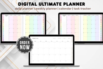 design digital planner bill tracker spreadsheet, habit tracker spreadsheet