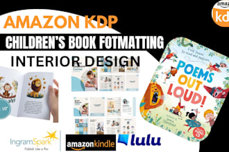 format your children book for KDP or ingramspark