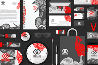 do logo design startup branding, brandbook, brand style guideline, color palette