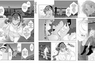draw manga illustration, nsfw manga page, storyboard anime art