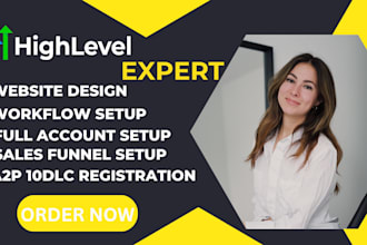 setup gohighlevel saas automation workflow go high level website form ghl expert