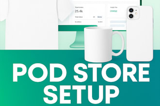 set up esty shopify tiktok pod store with redbubble printful printify gelato