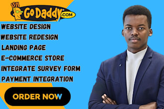 godaddy website design, godaddy website redesign