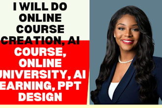 do online course creation, ai course, online university, ai earning, ppt design