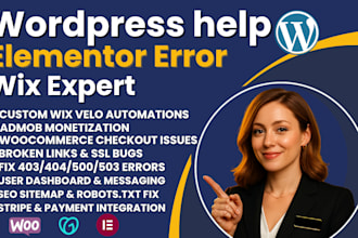 wordpress help wix expert classified ads web elementor error web 2 0 backlinks