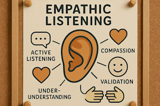 be a listening ear and empathetic person for you to talk to