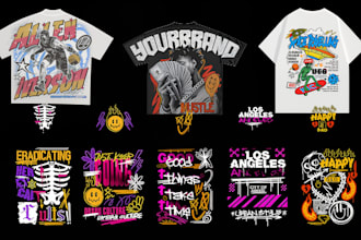 design street wear edgy y2k logo urban clothing brand retro fashion brand