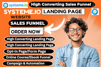 systeme io sales funnel systeme io website  system io landing page online course