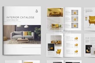 design editable marketing sales buiness sell sheet, lookbook and product catalo
