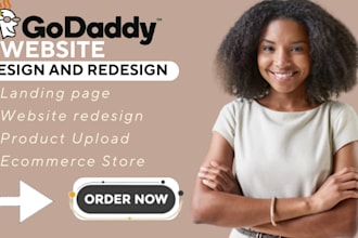 develop godaddy website redesign godaddy website design