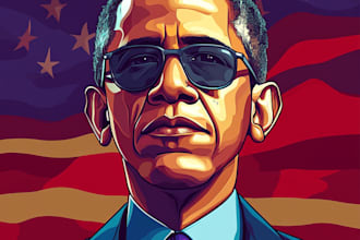 make a political cartoon or illustration
