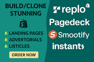 build instant replo instant pagedeck pagefly shopify landing page advertorials