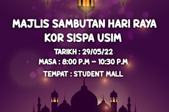 do the template poster, slides or any card invitation or event poster