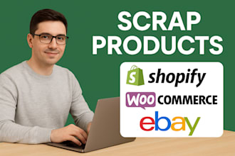 add scrap products edits csv or import csv XML files on shopify woocommerce ebay