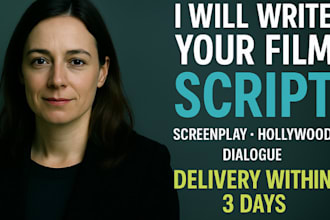 write your screenplay, short film, TV pilot, or feature film youtube script