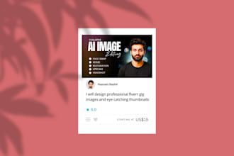 design professional fiverr gig images and eye catching thumbnails