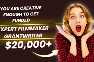 do grant research, grant proposal writing and grant application for film makers