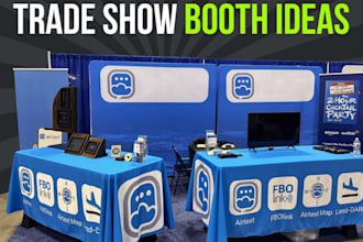 design trade show booth, backdrop, canopy tent, exhibition banner design