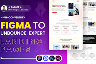 design a high converting landing page in figma or wordpress