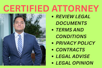 write and review terms and conditions, privacy policy