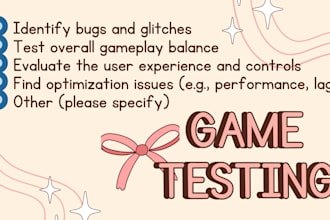 do game testing and reviews