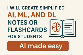 create simplified aiml and deep learning notes and flashcards for students