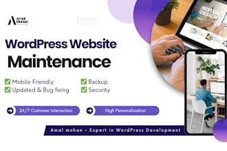 maintain and secure your wordpress website monthly