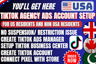 usa tiktok agency account setup US tiktok ads manager for non US residents