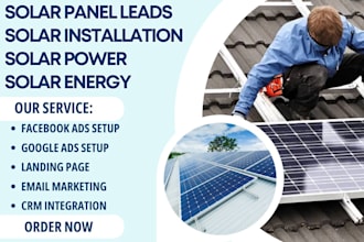 generate solar panel installation leads solar power solar enery leads