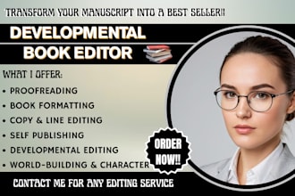 copy edit fiction novel, proofread sci fi, memoir, developmental book editor