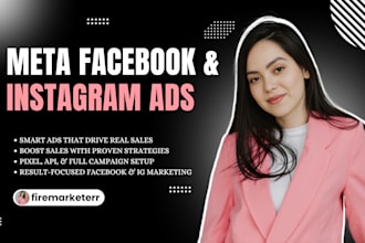 run laser targeted meta facebook and instagram ads campaign for ecommerce sales