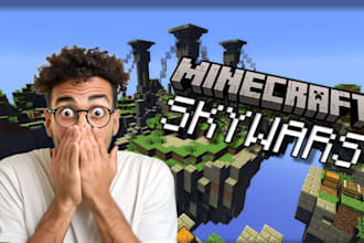 design a high quality minecraft youtube thumbnail for you