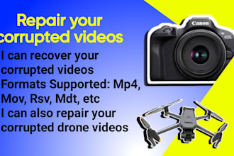 repair corrupted video files rsv  mp4  mdt  dat  mxf  mov   more